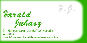 harald juhasz business card